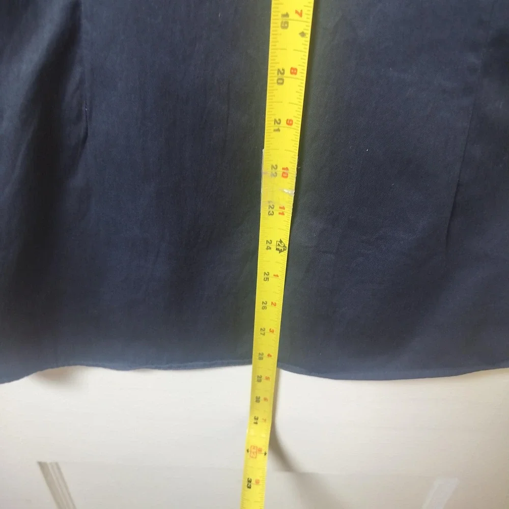 Gucci Duke Mens Navy Blue Web Stripe Collar Short Sleeve Button Down Shirt 15.5